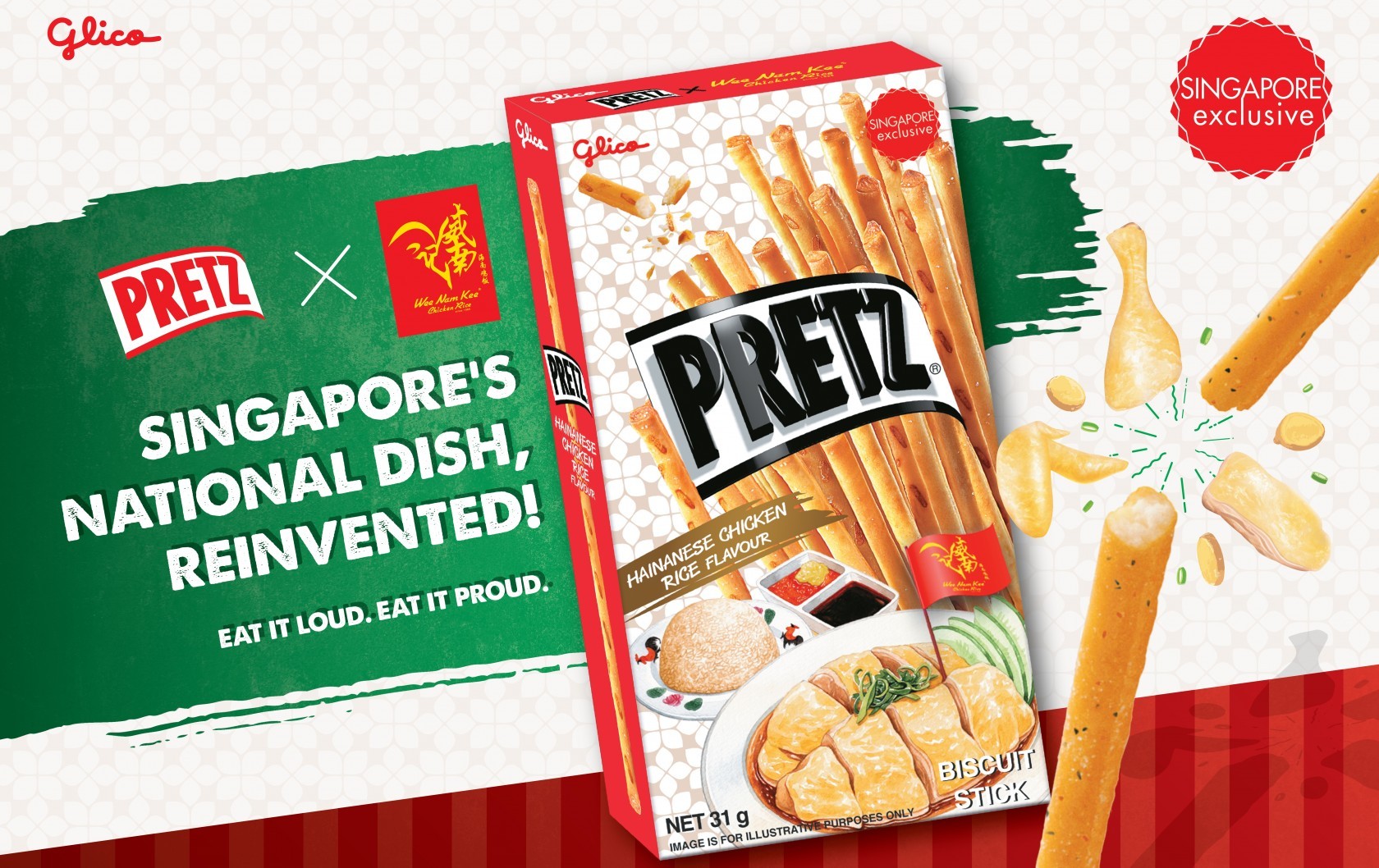 PRETZ, Chicken Rice, Hainanese Chicken Rice, Singapore, Glico, Wee Nam Kee, Limited Edition, Singapore Food Festival (SFF)